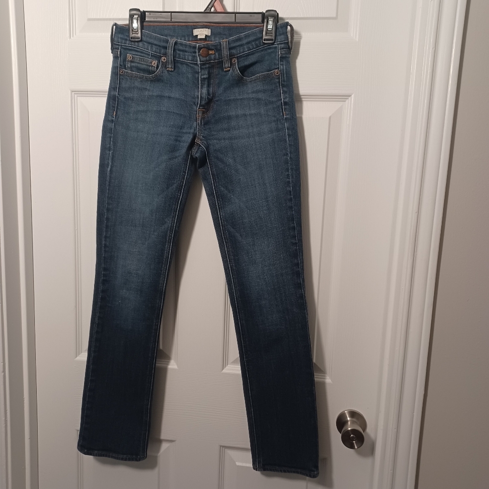 J. Crew Stretch Straight Leg Jeans Sz 25 Short